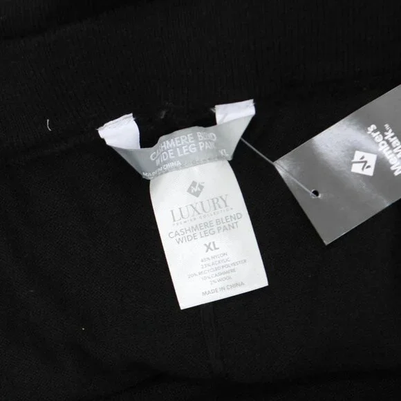 NWT Member's Mark Womens Cashmere Blend Pants 5C1511 M Black - Picture 8 of 8